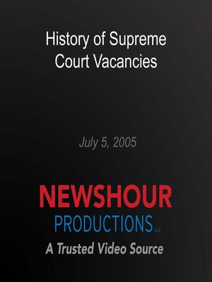 cover image of History of Supreme Court Vacancies